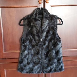 Bagatelle women's faux fur reversible vest